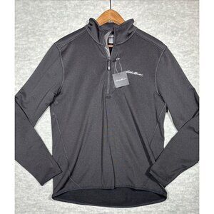 Eddie Bauer Mens Sweatshirt Quarter Zip Pullover Gray Size S Activewear